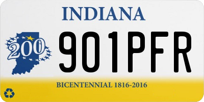 IN license plate 901PFR