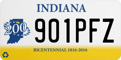 IN license plate 901PFZ