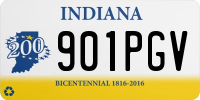 IN license plate 901PGV