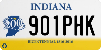 IN license plate 901PHK