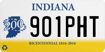 IN license plate 901PHT