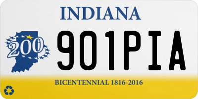 IN license plate 901PIA