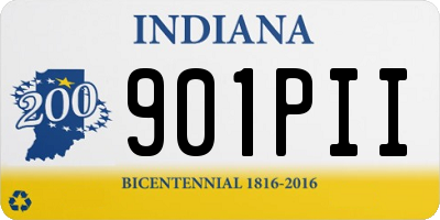 IN license plate 901PII