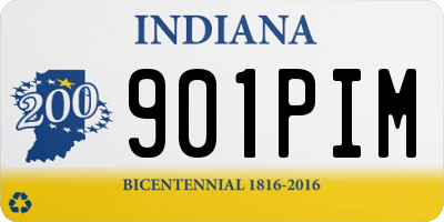 IN license plate 901PIM