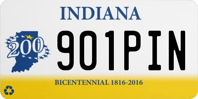 IN license plate 901PIN