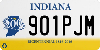 IN license plate 901PJM