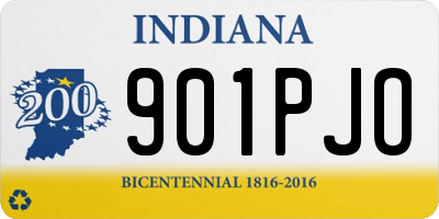 IN license plate 901PJO