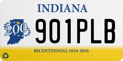 IN license plate 901PLB