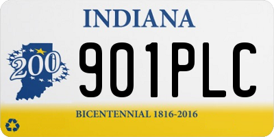 IN license plate 901PLC
