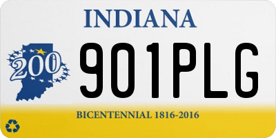 IN license plate 901PLG