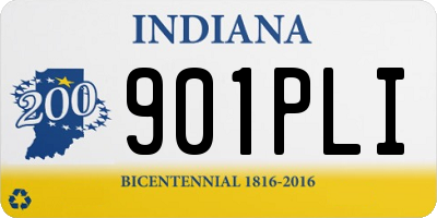 IN license plate 901PLI
