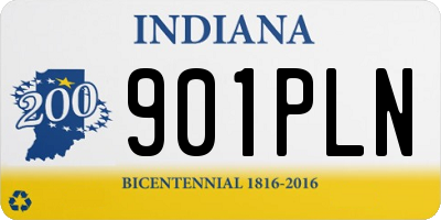 IN license plate 901PLN