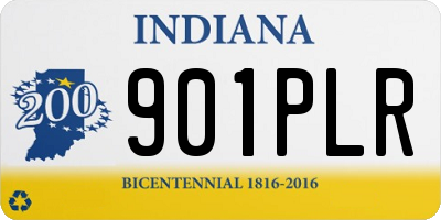 IN license plate 901PLR