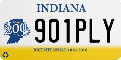 IN license plate 901PLY