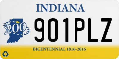 IN license plate 901PLZ