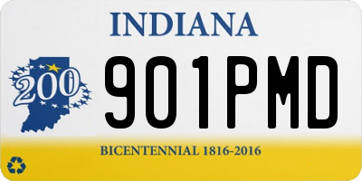 IN license plate 901PMD