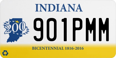 IN license plate 901PMM