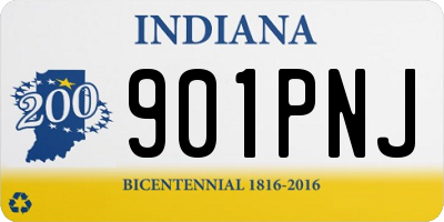 IN license plate 901PNJ
