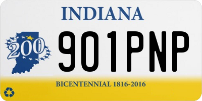 IN license plate 901PNP