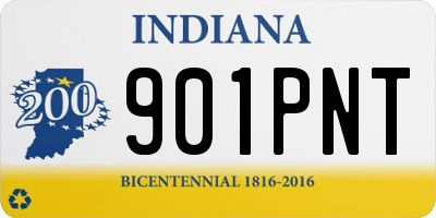 IN license plate 901PNT