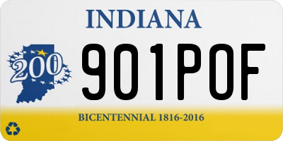 IN license plate 901POF