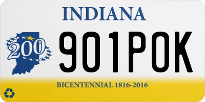 IN license plate 901POK