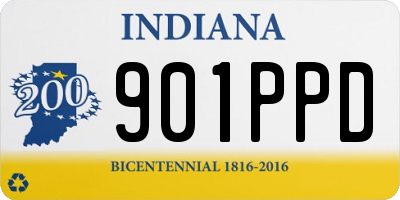 IN license plate 901PPD
