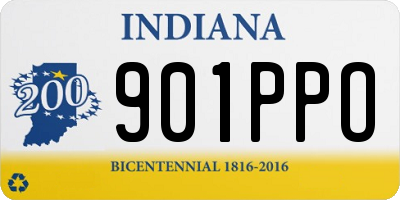 IN license plate 901PPO