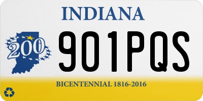 IN license plate 901PQS