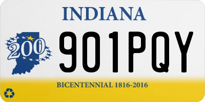 IN license plate 901PQY