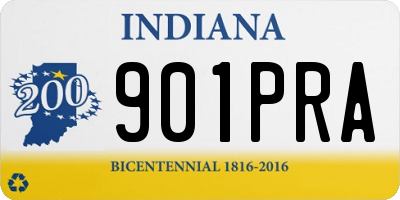 IN license plate 901PRA