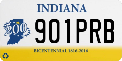 IN license plate 901PRB