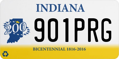 IN license plate 901PRG