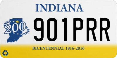 IN license plate 901PRR