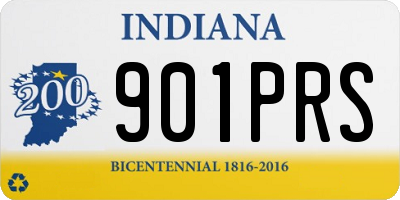 IN license plate 901PRS