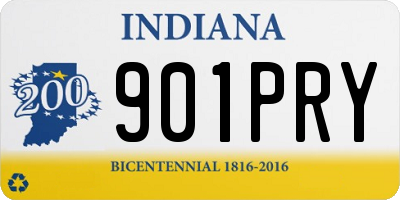 IN license plate 901PRY