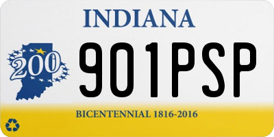 IN license plate 901PSP