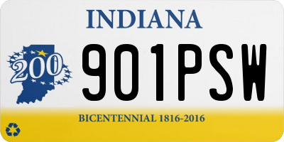 IN license plate 901PSW