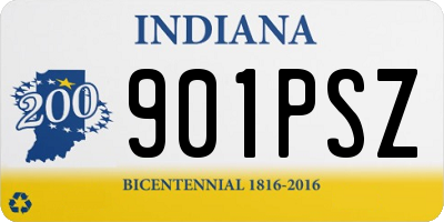 IN license plate 901PSZ