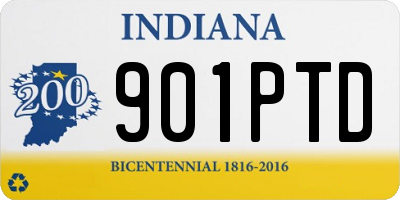 IN license plate 901PTD