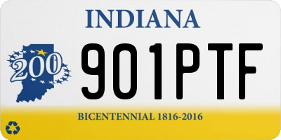 IN license plate 901PTF