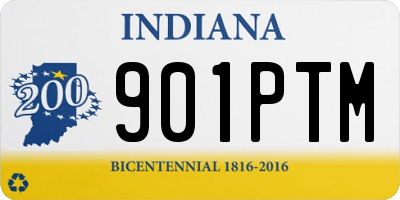 IN license plate 901PTM