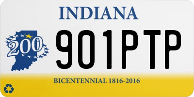 IN license plate 901PTP