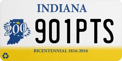 IN license plate 901PTS