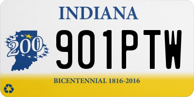 IN license plate 901PTW