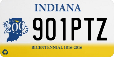 IN license plate 901PTZ