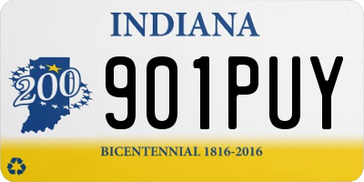IN license plate 901PUY