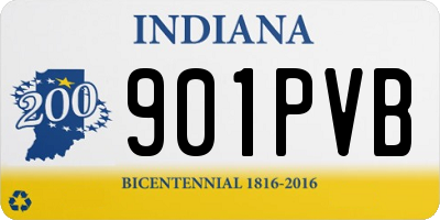 IN license plate 901PVB