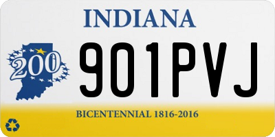 IN license plate 901PVJ