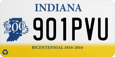 IN license plate 901PVU